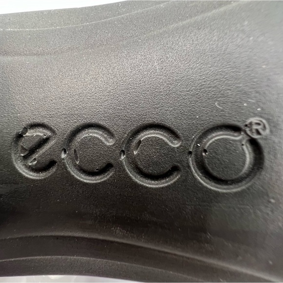 ECCO Brown Leather Square Toe Block Heel Loafers Size 38 Women's - Picture 2 of 9